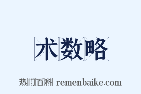 术数略是什么意思的图片
